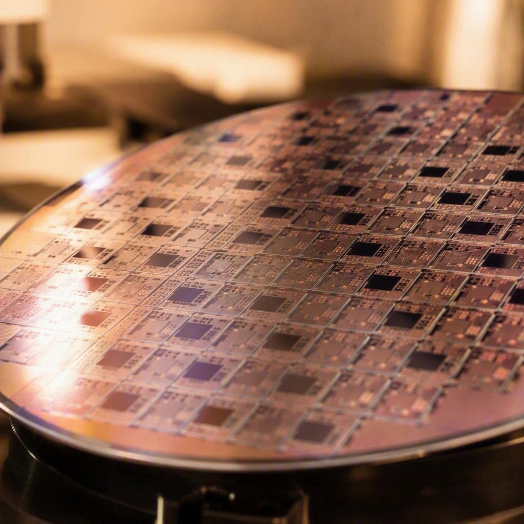 Processed semiconductor wafer